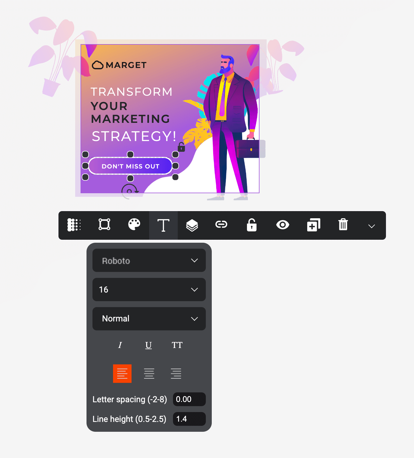 Transform gradients into versatile buttons